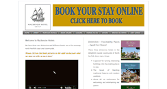 Desktop Screenshot of mackenziehotels.com